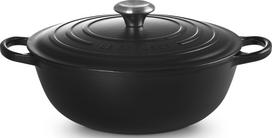 Le Creuset Puodas La Marmite Signature, 28 cm, juodas matinis
