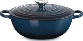 Le Creuset Puodas La Marmite Signature, 28 cm, tamsiai mėlynas