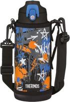 Thermos Termosas vaikams su 2 dangteliais ir dėklu Active, 800 ml, juodas