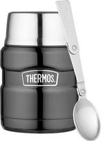 Thermos Termosas maistui Style su sulankstomu šaukštu, 470 ml, pilkas, 2 dalių