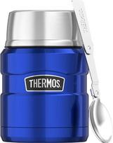 Thermos Pietų termosas Style su sulankstomu šaukštu, 470 ml, mėlynas, 2 el.