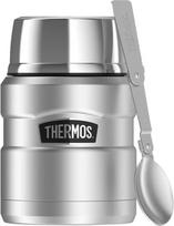 Thermos Pietų termosas Style su sulankstomu šaukštu, 470 ml, sidabrinis, 2 dalių