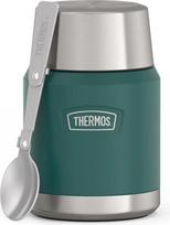 Thermos Termosas maistui Icon, su sulankstomu šaukštu, 470 ml, žalias, 2 dalių