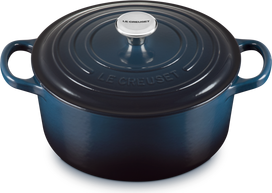 Le Creuset Troškinimo puodas Signature, 22 cm, tamsiai mėlynas