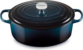 Le Creuset Brytfanna Signature ovali, 31 cm, tamsiai mėlyna