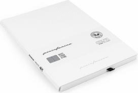 Pininfarina Segno Užrašų knygelė Pininfarina Flexi, iš akmens popieriaus, atspari vandeniui, linijomis, A5, 128 puslapiai, balta