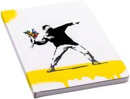 Pininfarina Segno Užrašų knygelė Pininfarina Banksy Flower, iš akmens popieriaus, atspari vandeniui, A5, 128 psl.