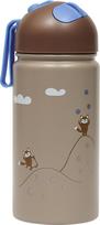OYOY Termo buteliukas su šiaudeliu Friends in the Forest, 360 ml, rudas