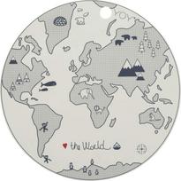 OYOY Padėkliukas lėkštei The World, 39 cm, kreminės baltos spalvos