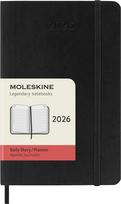 Moleskine Dienos kalendorius Moleskine 2026 12M P, minkštais viršeliais, juodas