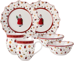 Villeroy & Boch Stalo indų rinkinys Toys Delight Kalėdų Senelis, 2 asmenims, 6 dalių