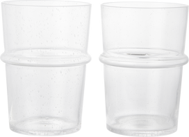 Ferm Living Stiklinės Boya Tall, 450 ml, skaidrios, 2 vnt.