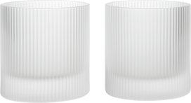 Ferm Living Stiklinės Ripple Tumbler 250 ml, matinės, 2 vnt.