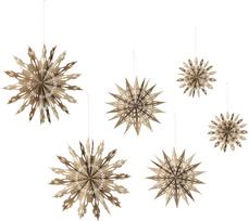 Bloomingville Kalėdinės dekoracijos Star, 15, 23 ir 30 cm, 6 vnt.
