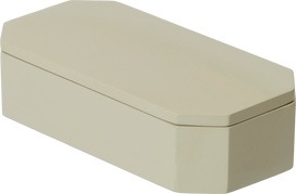 Ferm Living Dėžutė smulkiems daiktams Nova, 20 cm, smėlio spalvos