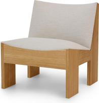 New Works Fotelis Tenon Ruskin pilkas, natūralus ąžuolas