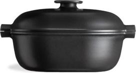Emile Henry Keraminis puodas Delight ovalus, 4,5 l, juodas