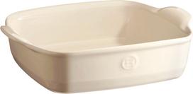 Emile Henry Kepimo indas Emile Henry, kvadratinis, 24 cm, kreminis