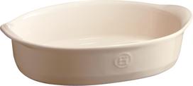 Emile Henry Kepimo indas Emile Henry ovalus, 17,5 x 24 cm, kreminis