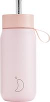 Chilly's Bottles Terminis puodelis Series 2 su šiaudeliu, 750 ml, rožinis