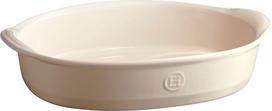 Emile Henry Kepimo indas Emile Henry ovalus, 22,5 x 35 cm, kreminis