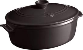Emile Henry Puodas keraminis Emile Henry ovalus, 6 l, juodas