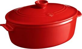 Emile Henry Puodas Emile Henry ovalus, keramikinis, 6 l, raudonas