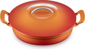Le Creuset Puodas Modern Heritage Gourmet žemas, 28 cm, liepsnos oranžinė