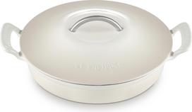 Le Creuset Puodas Modern Heritage Gourmet žemas, 28 cm, smėlio spalvos