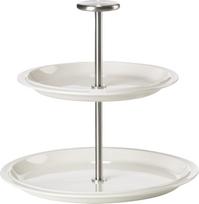 Zone Denmark Dviejų aukštų padėklas Eau, 20 cm, baltas, porcelianinis