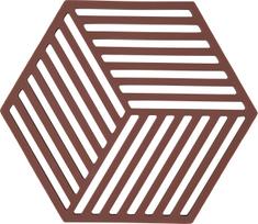Zone Denmark Padėklas karštiems indams Hexagon, tamsiai raudonas