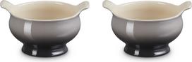 Le Creuset Sultinio dubenėliai Le Creuset, akmens masės, 600 ml, pilki, 2 vnt.
