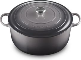 Le Creuset Troškintuvas Signature, 34 cm, pilkas