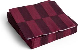 Hay Servetėlės Hay Pattern, 25 x 25 cm, bordo languotos, 20 vnt.