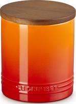 Le Creuset Virtuvinis indelis Le Creuset su mediniu dangčiu, 1,1 l, liepsnos oranžinės spalvos