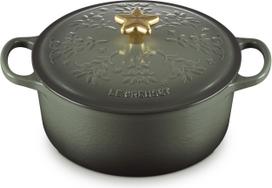 Le Creuset Troškintuvas Signature Holly 24 cm, čiobrelių spalvos