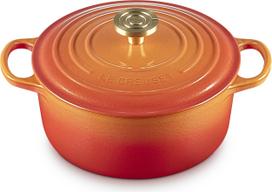Le Creuset Troškintuvas Flamme Dorée, 24 cm, liepsnojanti oranžinė
