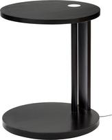 Serax Šoninis staliukas Aura su integruotu LED apšvietimu, 62 cm, juodas, buko mediena