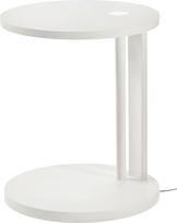 Serax Šoninis staliukas Aura su įmontuotu LED apšvietimu, 62 cm, buko mediena, kreminė balta