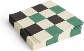 Hay Popierinės servetėlės Hay Pattern, žalios, šachmatų rašto, 33 x 33 cm, 20 vnt.