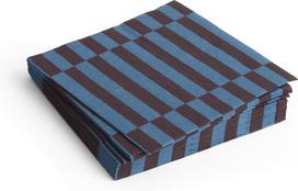 Hay Popierinės servetėlės Hay Pattern, 33 x 33 cm, antracito-bordo juostelės, 20 vnt.