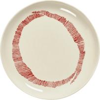 Serax Pusryčių lėkštė Feast, 19 cm, baltai-raudona