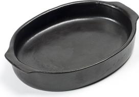 Serax Kepimo ir serviravimo indas Pure ovalus, 24,5 cm, juodas