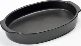 Serax Kepimo ir serviravimo indas Pure ovalus, 37 cm, juodas