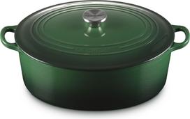 Le Creuset Kepimo indas Juniper ovalus, 31 cm, tamsiai žalias