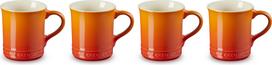 Le Creuset Puodeliai Le Creuset, 400 ml, liepsnos oranžinės spalvos, 4 vnt.