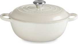 Le Creuset Puodas Signature, 26 cm, smėlio spalvos
