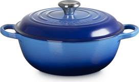 Le Creuset Puodas Signature 26 cm, giliai mėlynas