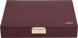 Stackers Papuošalų dėžutė Classic Stackers su dangteliu, bordo
