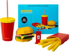 Cinqpoints Popierinis konstravimo rinkinys Paperfood Burgeris